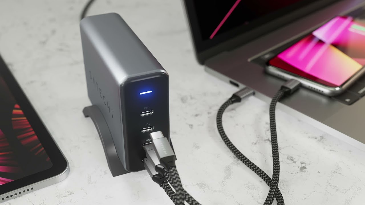 Satechi 165W GaN charger can power four USB-C gadgets at the same time